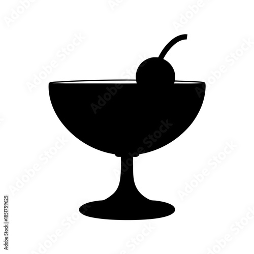 Classic cocktail in a coupe glass