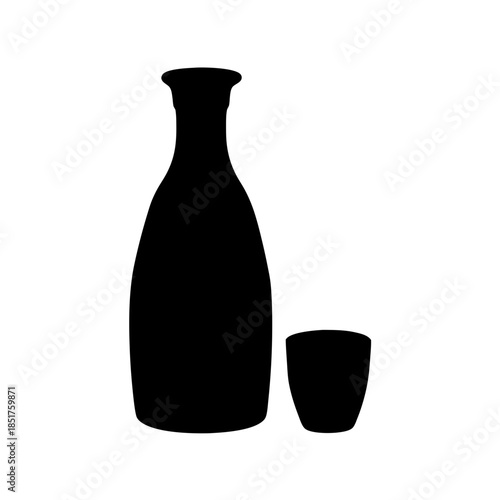 Traditional japanese sake set