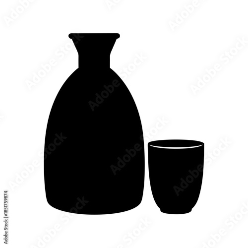 Traditional japanese sake set