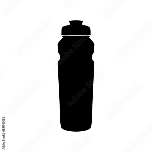 Black water bottle