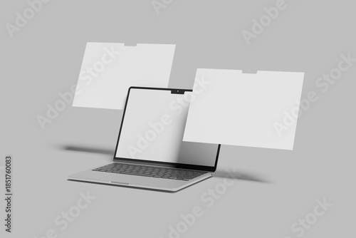Laptop Screen Website blank