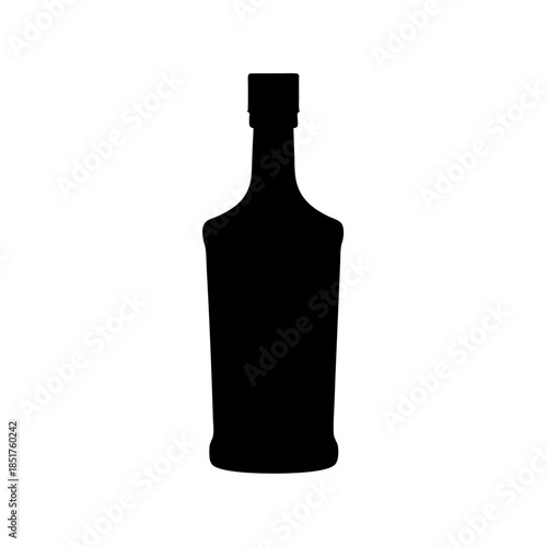 Silhouette of a bottle