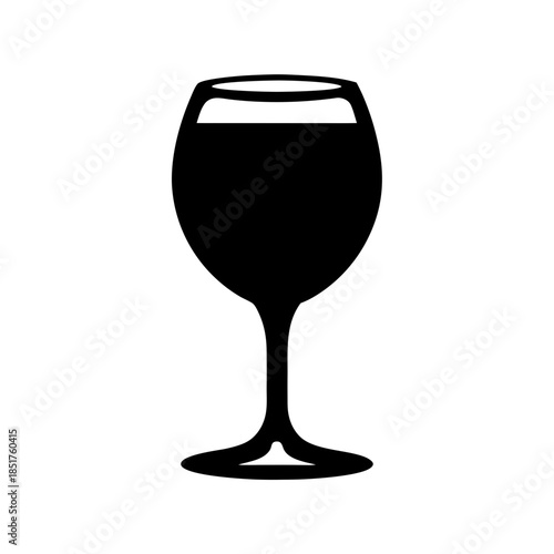 Single wine glass