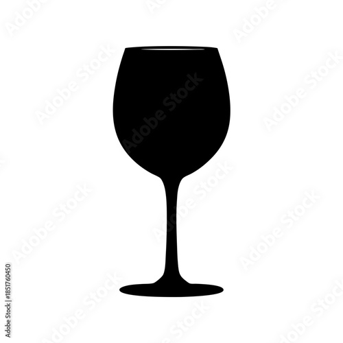 Elegant wine glass
