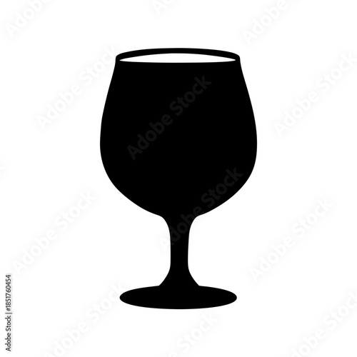 Elegant wine glass