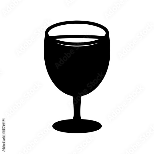 Empty wine glass