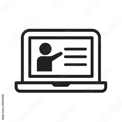 E-Learning icon vector.eps