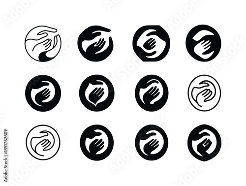 Inclusive Design Icons. Inclusive Design. Icon set. Set Logo of