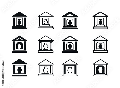 Museum Art Preservation Icons. The role of museums and collectio