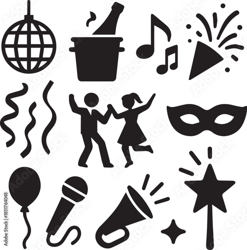 New Year Party Elements Set.eps