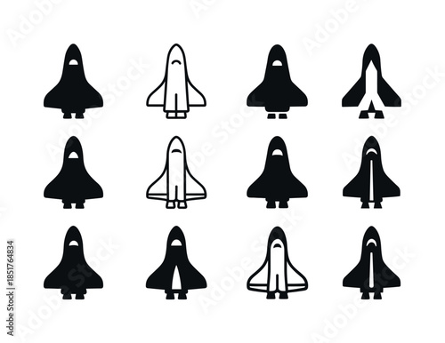 Space Exploration Logos. space exploration. Icon set. Set Logo o