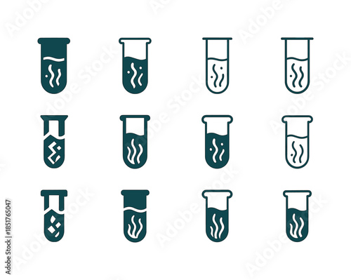 Algal Bloom Logos. Algal bloom control. Icon set. Set Logo of al