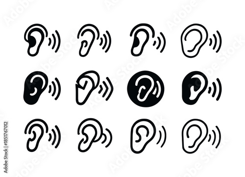 Inclusive Design Icons. Inclusive Design. Icon set. Set Logo of