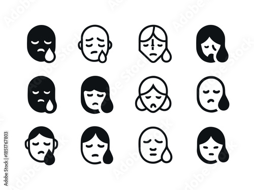 Vulnerability Logo Variations. Facing a personal crisis with vul