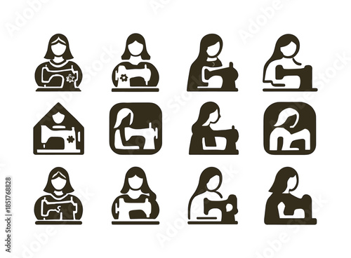 Rural Women Entrepreneurs Logos. Women entrepreneurs in rural ar