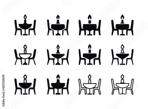 Romantic Gesture Icons. Romantic Gestures and Their Impact. Icon