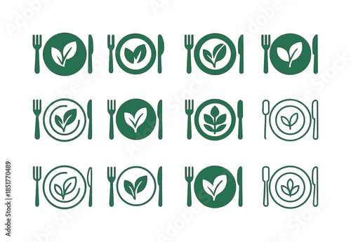 Healthy Eating Icons. healthy eating. Icon set. Set Logo of heal