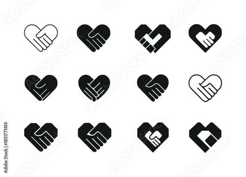 Inclusive Design Icons. Inclusive Design. Icon set. Set Logo of