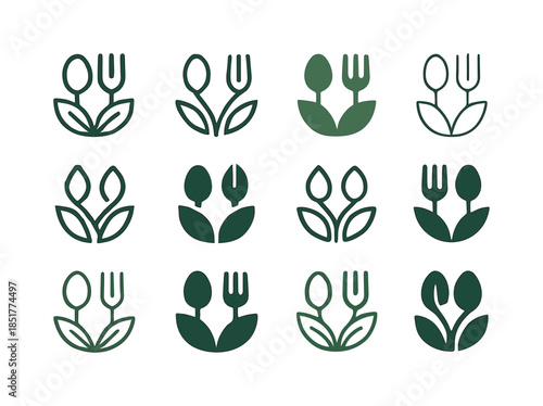 Healthy Eating Icons. healthy eating. Icon set. Set Logo of heal