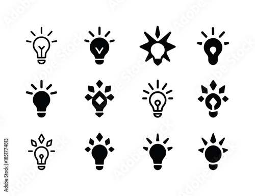 Creative Logo Grid. Creator. Icon set. Set Logo of Creator: spar