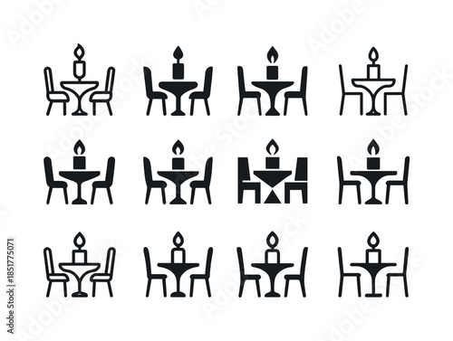 Romantic Gesture Icons. Romantic Gestures and Their Impact. Icon