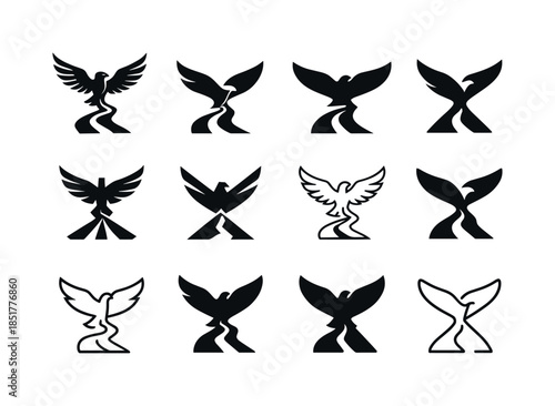 Victorious Journey Icons. victorious journey. Icon set. Set Logo