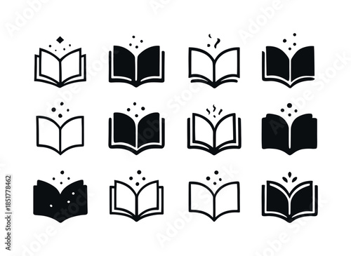 Dusty Tome Icons. dusty tome. Icon set. Set Logo of dusty tome: