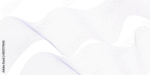 Dynamic sound wave isolated on white background. Musical particle pulsing. Blue energy flow concept. 3D rendering