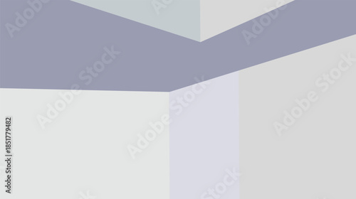 Abstract 3d geometric vector background featuring a pattern of open white paper cubes and blank square boxes for a modern business template design