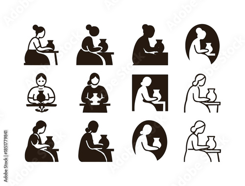 Rural Women Entrepreneurs Logos. Women entrepreneurs in rural ar