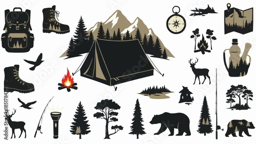 Camping and Outdoor Adventure Gear Collection.