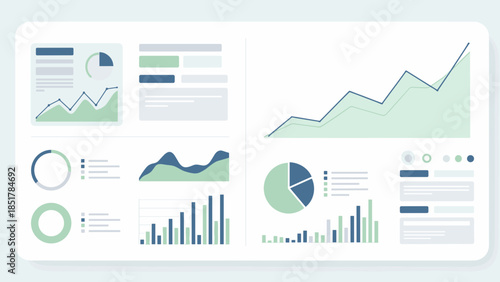 Data Analysis and Visualization Dashboard with Charts and Graphs for Business Insights