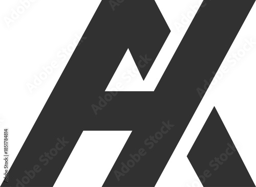 Free Download the logo is the monogram A and H. Unique and elegant. - GFXLoad