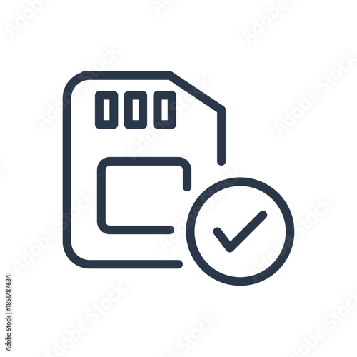 SIM Card Verification Success Icon