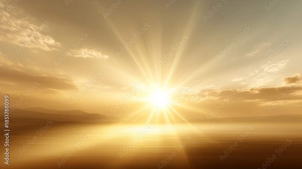 Fototapeta premium 初日の出の風景