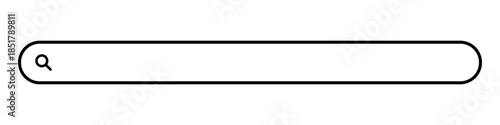 Minimalist Design of Search Bar. Vector.
