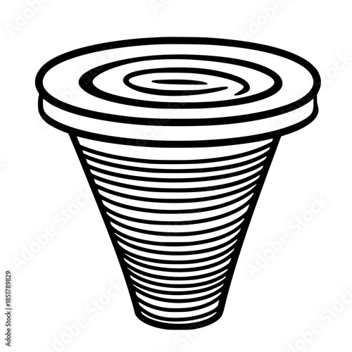 Monochrome Vector Graphic - Placeholder Title due to API failure