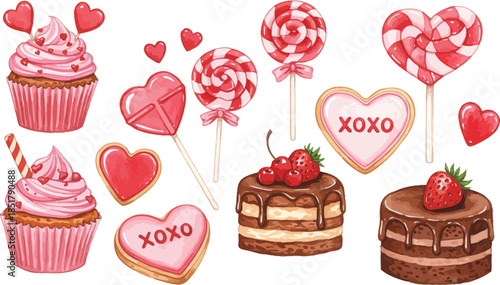 Collection of various green leaves on white background for nature designs