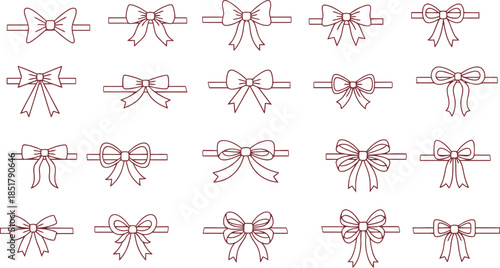 Step by step guide to tying various ribbon bows