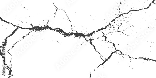 Grungy old concrete surface with a cracked wall and ground texture featuring an artistic splash of liquid paint and ink drops on a broken stone backdrop vector illustration design