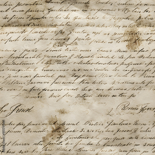Photos Vintage Handwritten Manuscript Letter Page