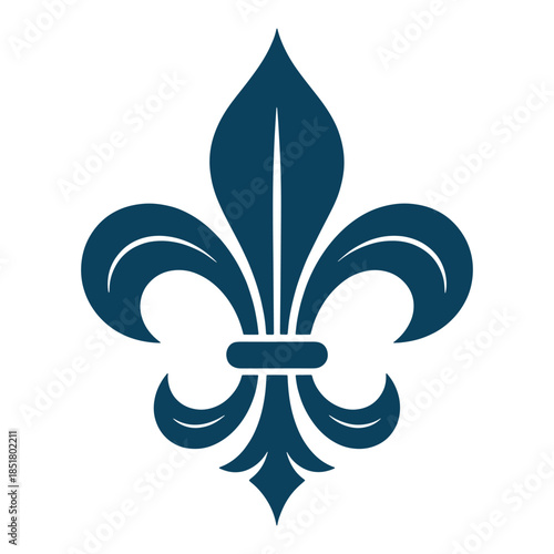 Elegant fleur-de-lis icon – decorative royal emblem