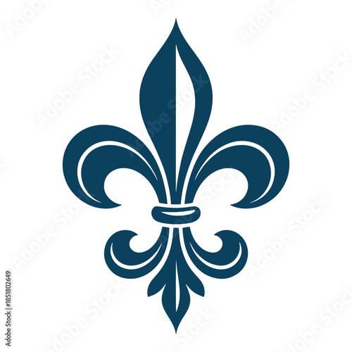 Rounded Fleur-de-lis Decorative Icon