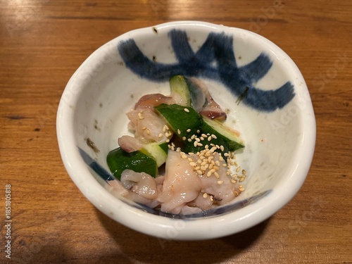 タコときゅうりの和え物