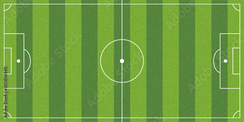 Soccer field in flat style. Football stadium vector illustration on isolated background. Sport plan sign business concept.