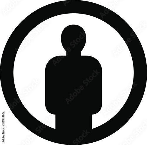 disabled person icon on white background