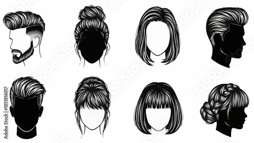 Collection of Diverse Hairstyles for Men and Women.