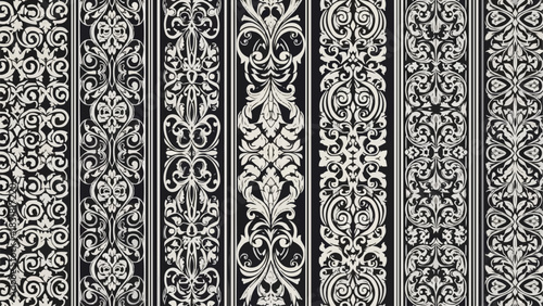 Intricate Ornate Decorative Borders and Frames Collection.