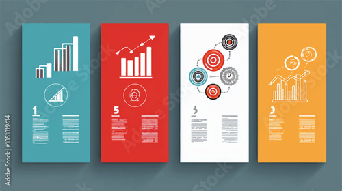 infographic templates for business and finance analysis and statistics reports