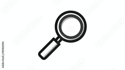 magnifying glass icon with handle  simple illustration